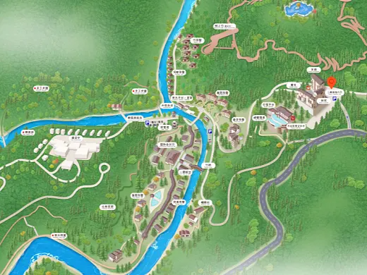 清河结合景区手绘地图智慧导览和720全景技术，可以让景区更加“动”起来，为游客提供更加身临其境的导览体验。