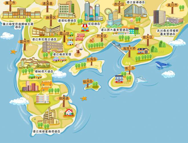 清河手绘地图旅游的艺术指南